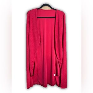 Large, sleeveless, faux suede. cape
